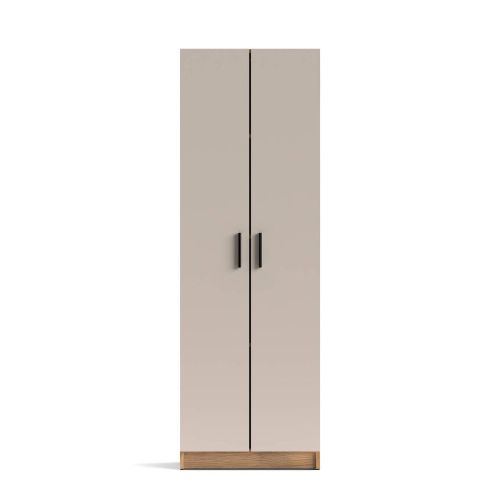 Mueble Multiusos 2 Puertas con Estantes ELBA Acabado Mauvella-Beig A031EL02MVG