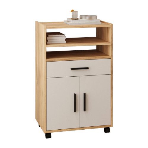 Mueble de Cocina Auxiliar de Melamina ELBA Mauvella-Beig A031EL11MVG