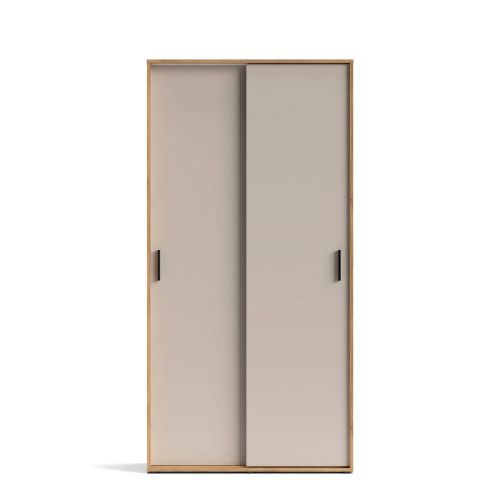 Armario 2 Puertas Correderas Melamina Mauvella-Beig ELBA A031EL17MVG