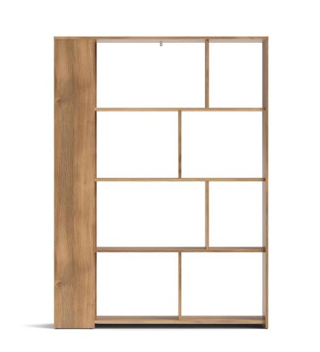 Estantería de Salón de 129 cm Asimétrica en Melamina Mauvella ELBA A031EL29MAU