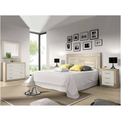 Dormitorio de Matrimonio con Cómoda y Espejo LARA 01