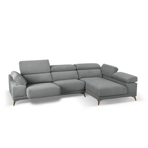 Chaise Longue con Asientos Deslizantes Tapizado en Tela Derecha NIZA