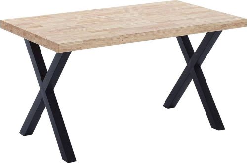 Mesa de Comedor Madera-Metal Color Roble BARCA MBLMES0000014A