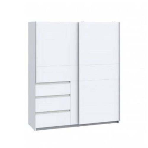 Armario de Dormitorio Blanco 2 Puertas 3 Cajones W2QS823E71-120