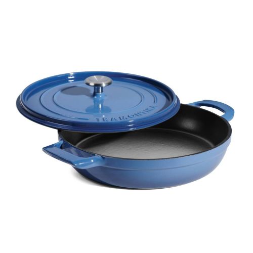 Cazuela Baja Hierro Fundido Esmaltado Azul 30 cm 3.8L 31700164