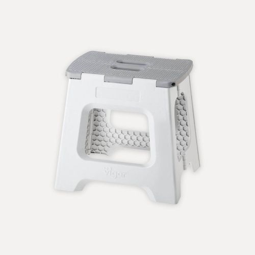 Taburete Plegable Compacto Antideslizante Gris COMPACT 8917