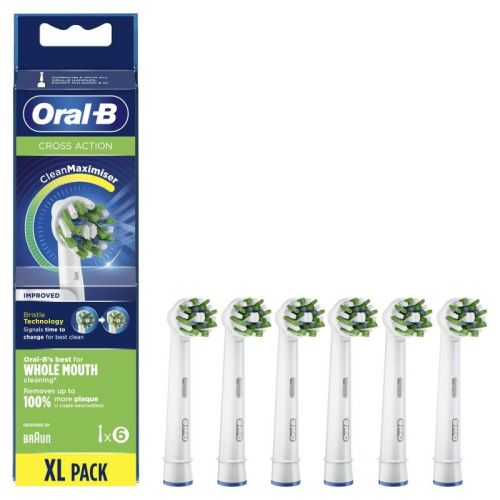 Pack 6 cabezales de recambio ORAL-B CrossAction Clean Maximiser EB 50-6