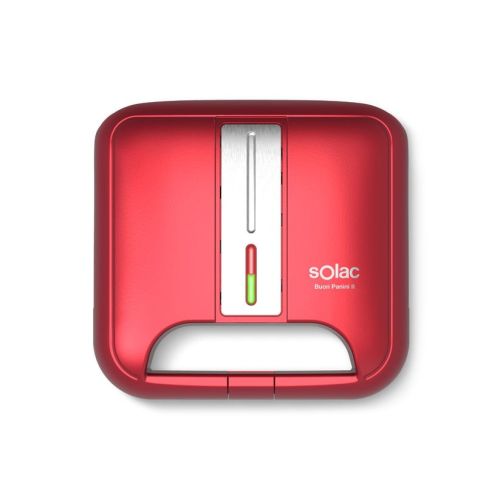 Sandwichera SOLAC 2 Cavidades Roja Buon Panini II SD5058