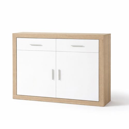 Aparador 2 puertas LARA 90x120x41 en color cambrian blanco