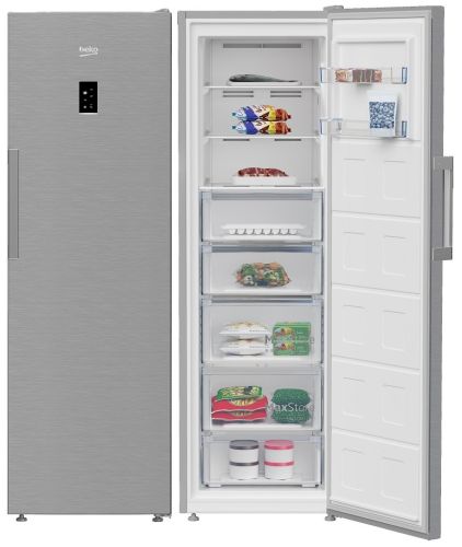 Congelador Vertical Beko No Frost Inox E 186cm B3RFNE314XB