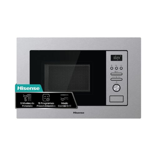 Microondas Hisense Integrable 20L Grill Inox BIM320G41X
