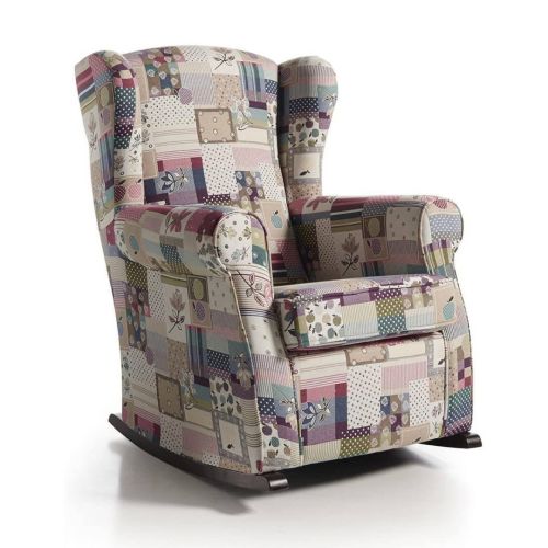 Butaca Balancín con Efecto Patchwork SONIA