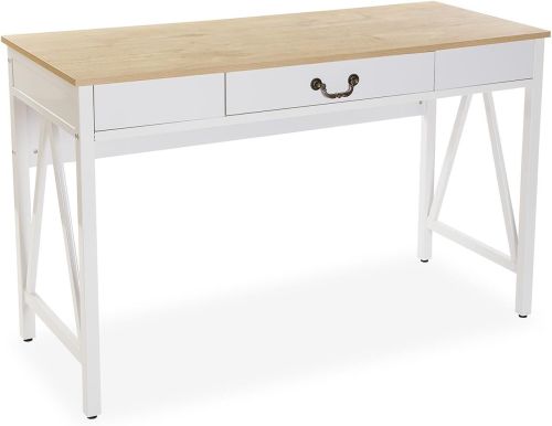 Escritorio de 1 Cajón Estructura de Metal y Superficie de Madera CHRISTOPH 21300029
