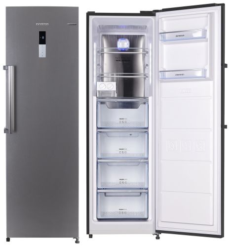 Congelador Vertical No Frost Inox con Display INFINITON CV265L85XEN