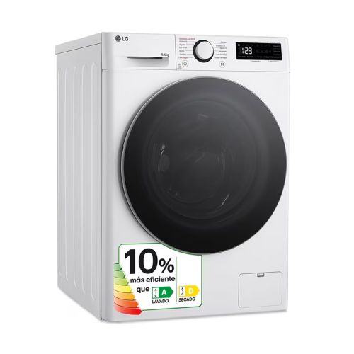 Lavasecadora LG Inteligente AI Direct Drive TM 9/6 KG 1400RPM CLASE D F4DR6009A1W
