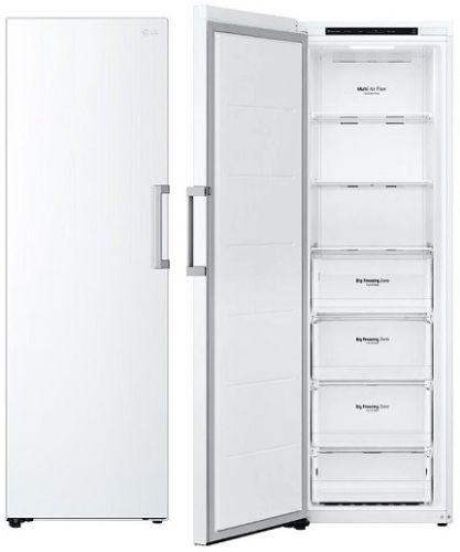 Congelador Vertical LG 323L No Frost Clase E Blanco GFT41SWGSZ