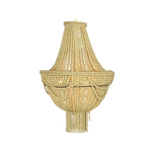 Lámpara de Techo Color Amarillo con Estructura Metal y bolas de MDF LA-203522