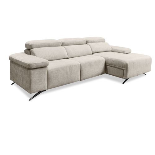 Sofá Chaise Longue con Arcón y Asientos Deslizantes Derecha LEXI