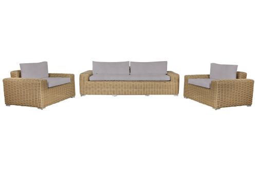 Conjunto de Jardín de Ratán Sintético con Dos Sillones MB-211134