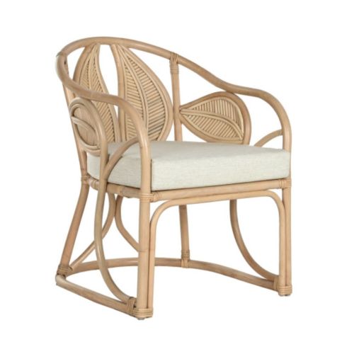Sillón de Ratán Natural Diseño de Hoja MB-215357