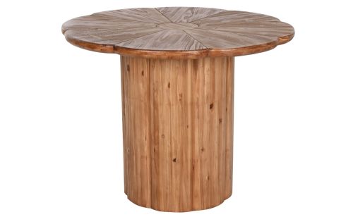 Mesa de Comedor Redonda de Madera Natural MB-211830