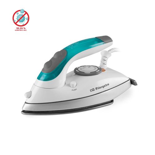 Plancha viaje Orbegozo 1100W golpe vapor SV1020
