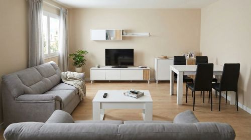 Salón Completo ETHNA Acabado Blanco Artik/Natur